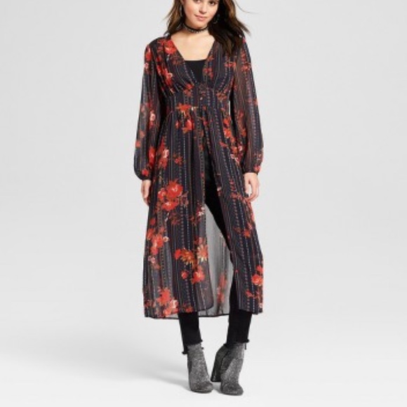 Target Dresses & Skirts - Womens Floral Printed Down Duster